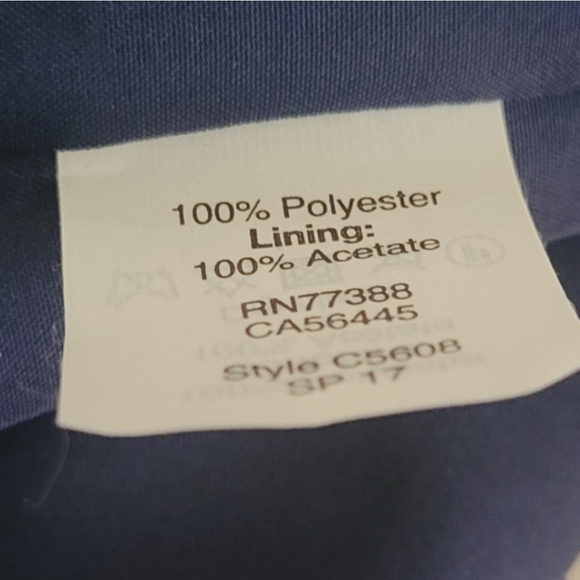 J. CREW Factory Polka Dot Blue Dress Size 0 - Picture 6 of 6